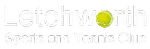 Letchworth Sports and Tennis Club white logo